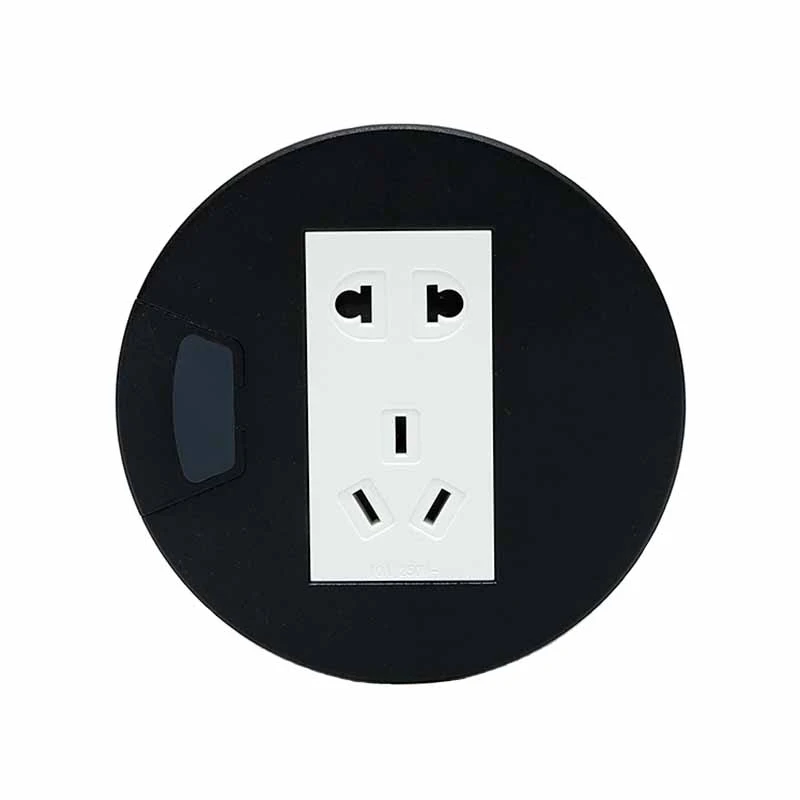 Clàr Co-labhairt Power Grommet Socket le USB